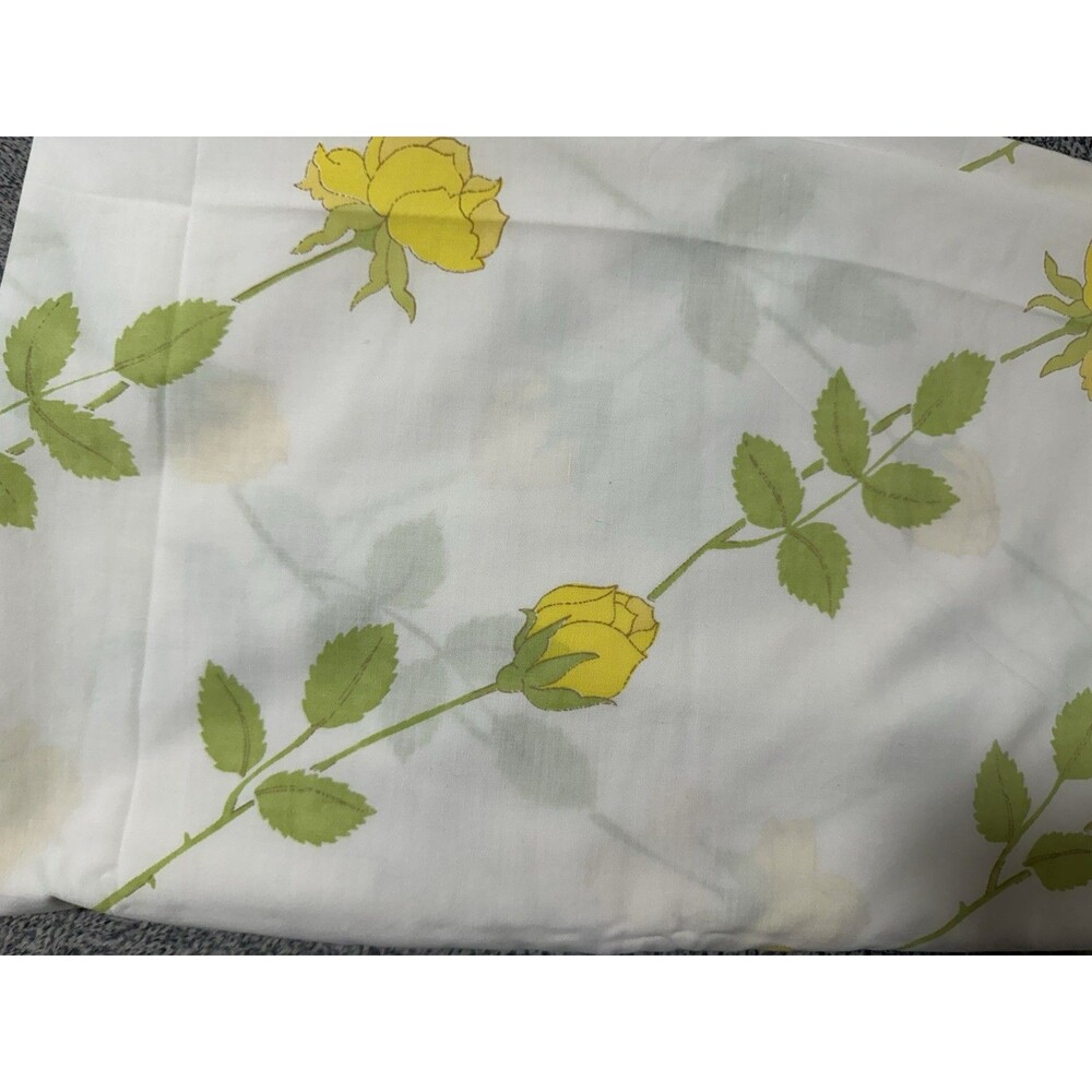 Wamsutta Christian Dior Yellow Rose Roses Twin Flat And Fitted Set